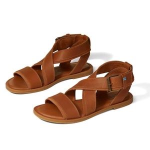 TOMS Sidney Sandals - Tan Leather